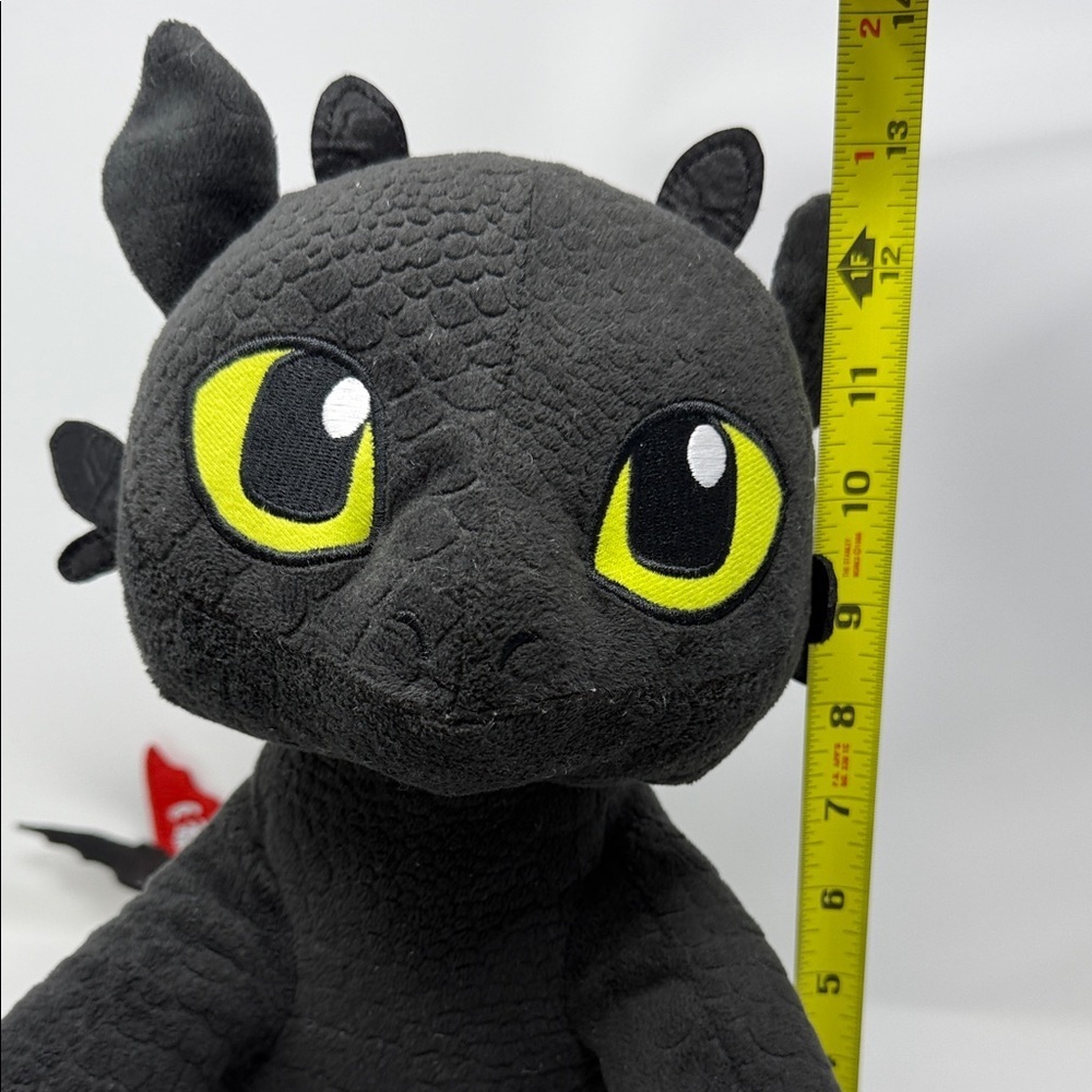 Toothless Plush Black Dragon “How to Train your Dragon” Dreamworks 13” - Picture 8 of 11